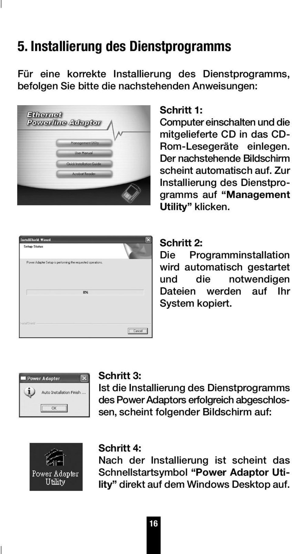 Schritt 2: Die Programminstallation wird automatisch gestartet und die notwendigen Dateien werden auf Ihr System kopiert.