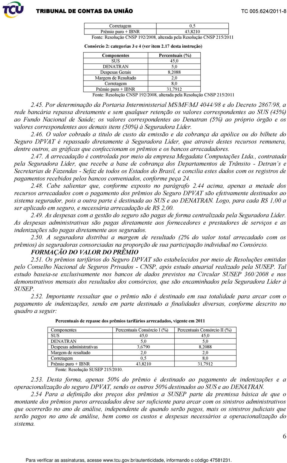 pela Resolução CNSP 215/2011 2.45.