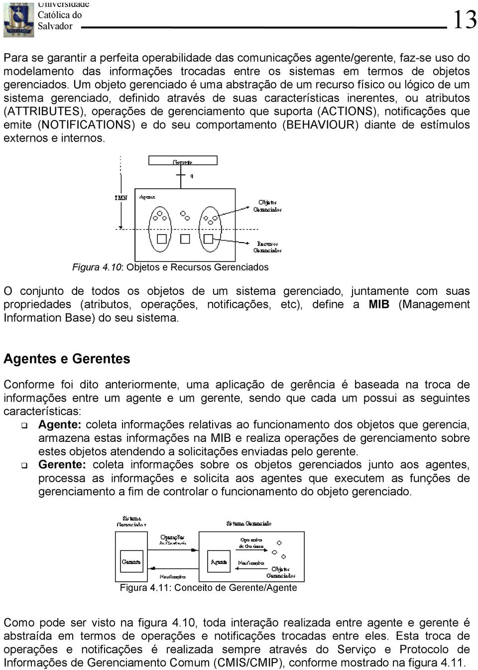 que suporta (ACTIONS), notificações que emite (NOTIFICATIONS) e do seu comportamento (BEHAVIOUR) diante de estímulos externos e internos. Figura 4.