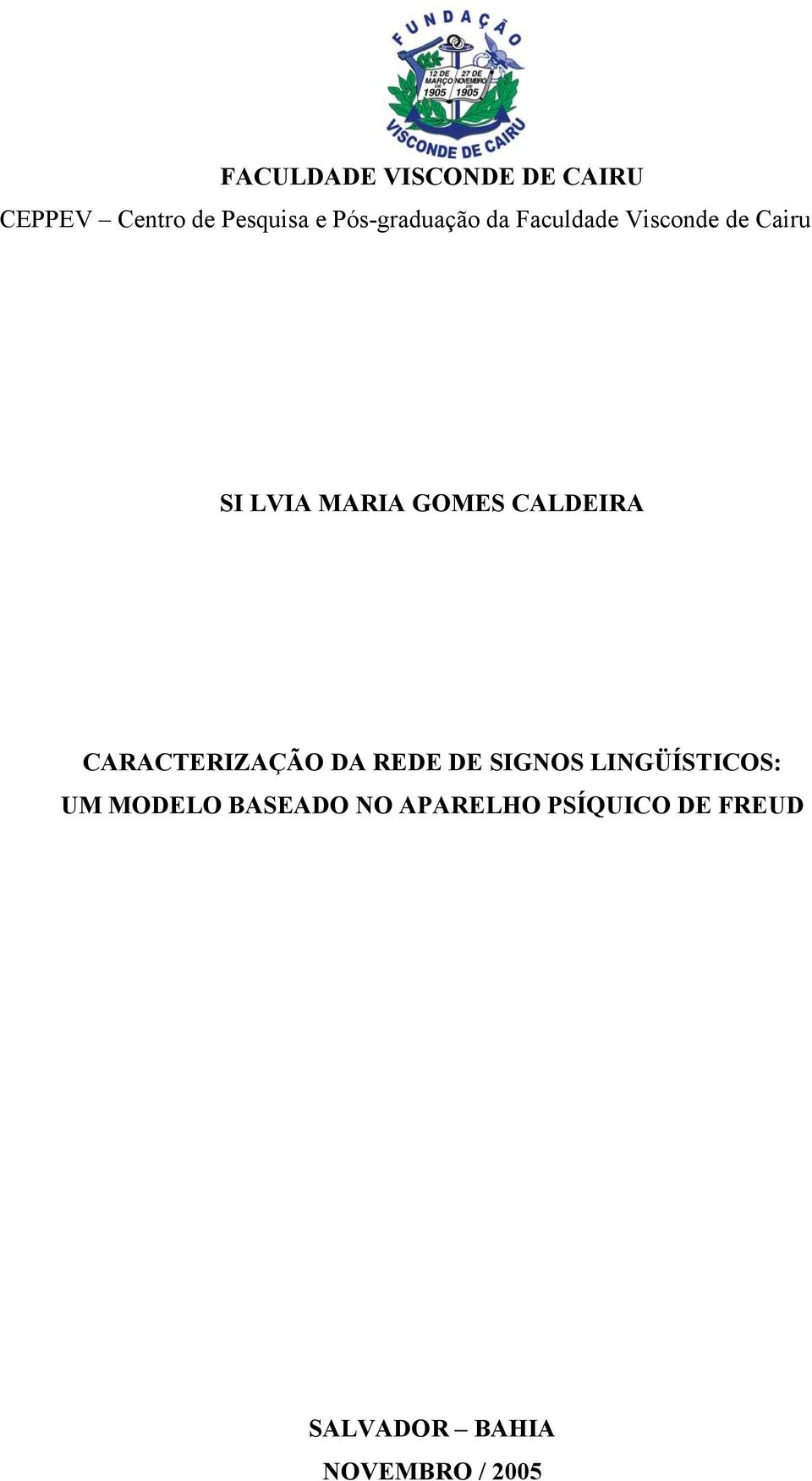 GOMES CLDEIR CRCTERIZÇÃO D REDE DE SIGNOS LINGÜÍSTICOS: