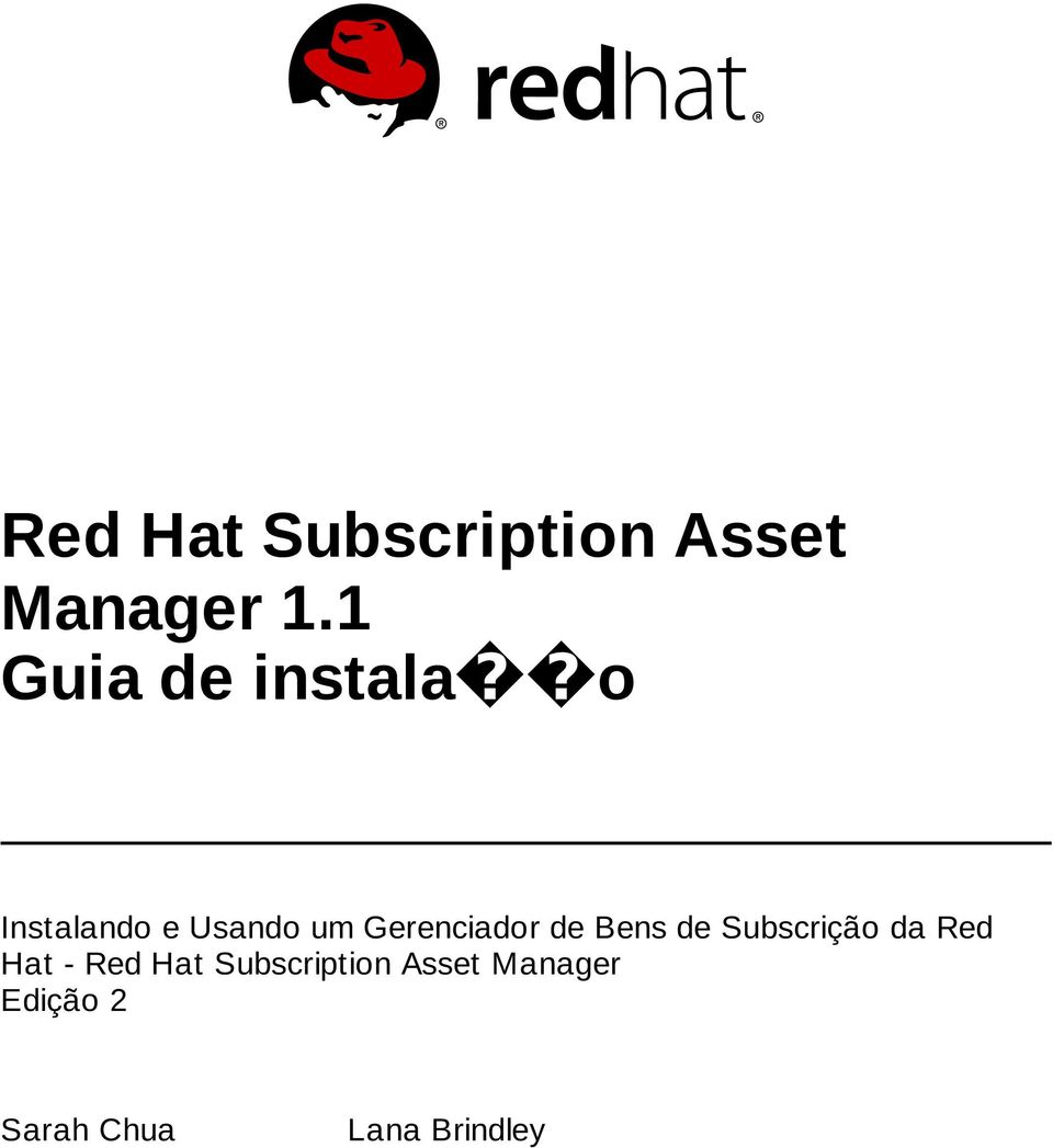 Gerenciador de Bens de Subscrição da Red Hat -