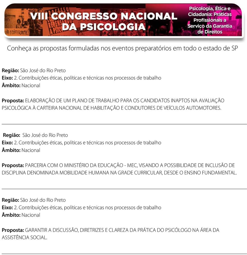 Proposta: PARCERIA COM O MINISTÉRIO DA EDUCAÇÃO - MEC, VISANDO A POSSIBILIDADE DE INCLUSÃO DE DISCIPLINA