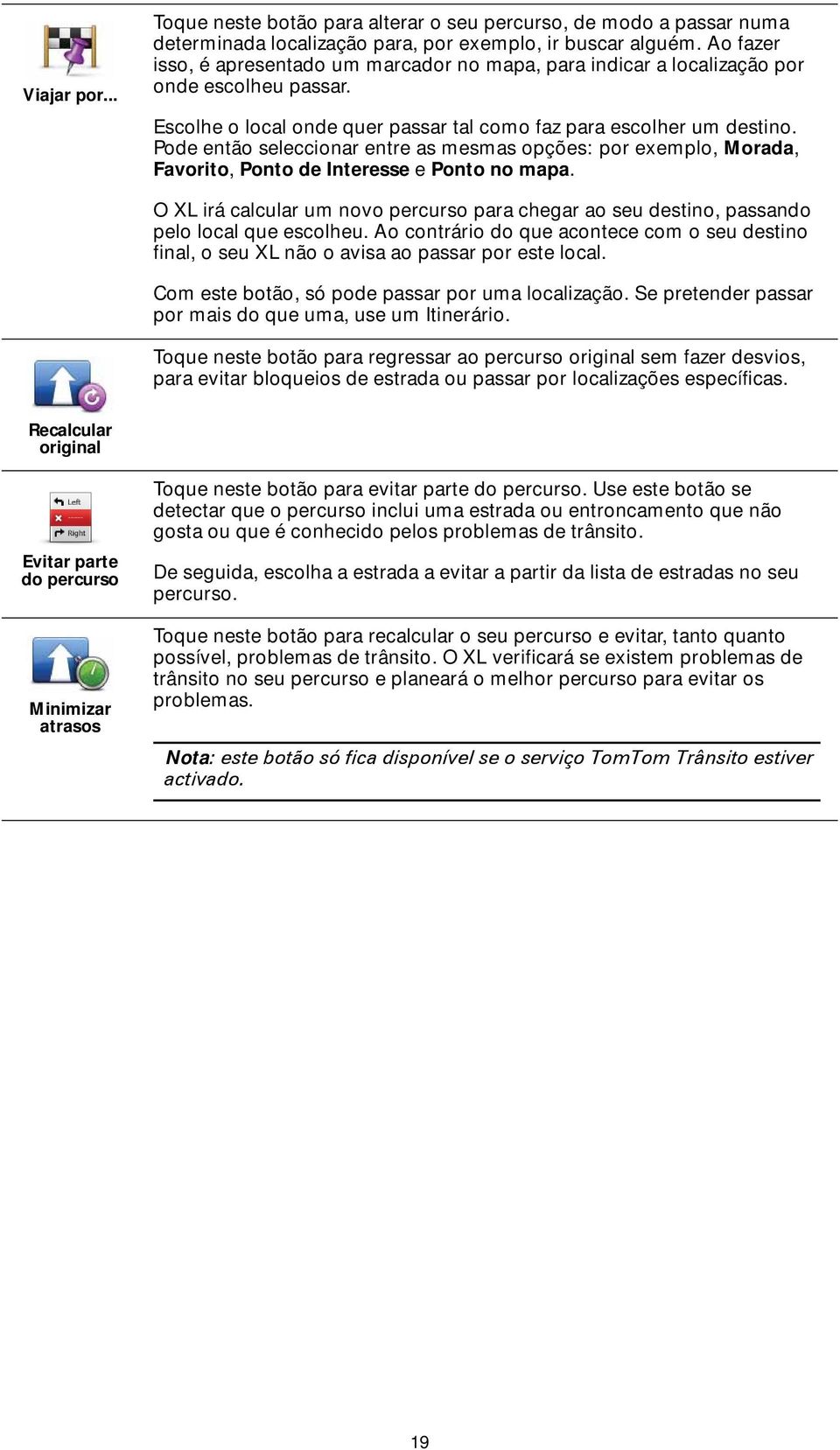 Pode então seleccionar entre as mesmas opções: por exemplo, Morada, Favorito, Ponto de Interesse e Ponto no mapa.