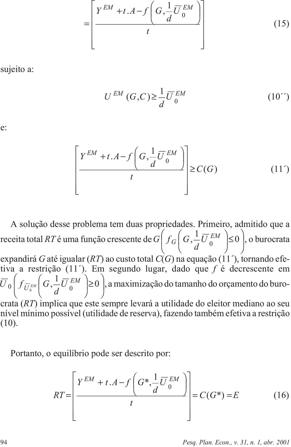 restrição (11 ).