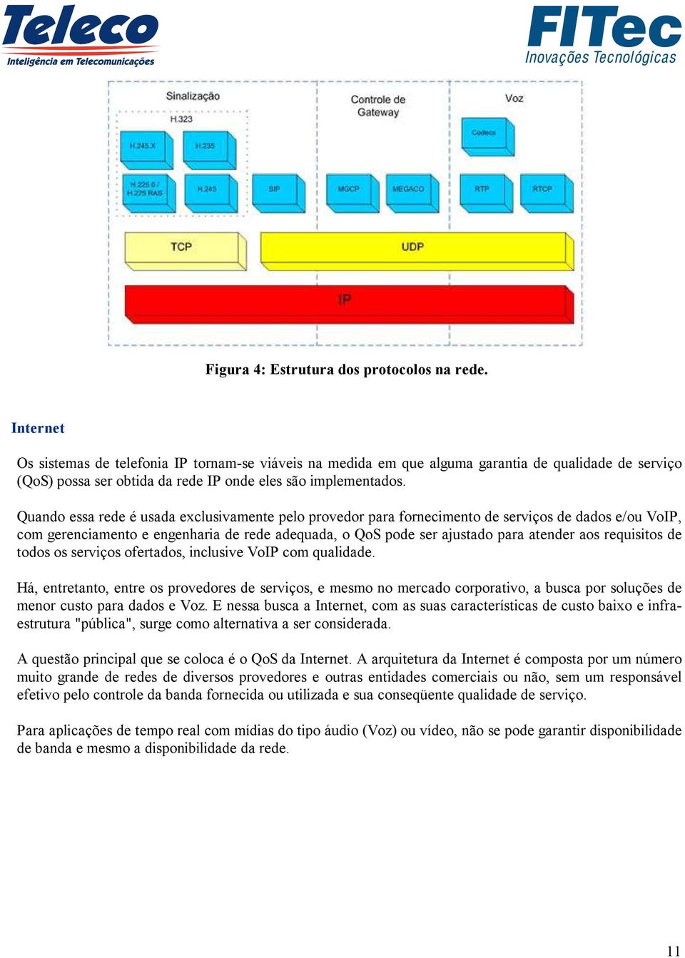 Quando essa rede é usada exclusivamente pelo provedor para fornecimento de serviços de dados e/ou VoIP, com gerenciamento e engenharia de rede adequada, o QoS pode ser ajustado para atender aos