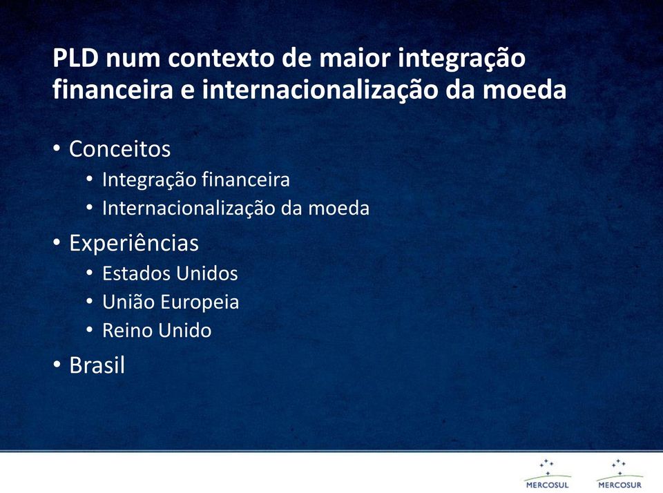 financeira Internacionalização da moeda