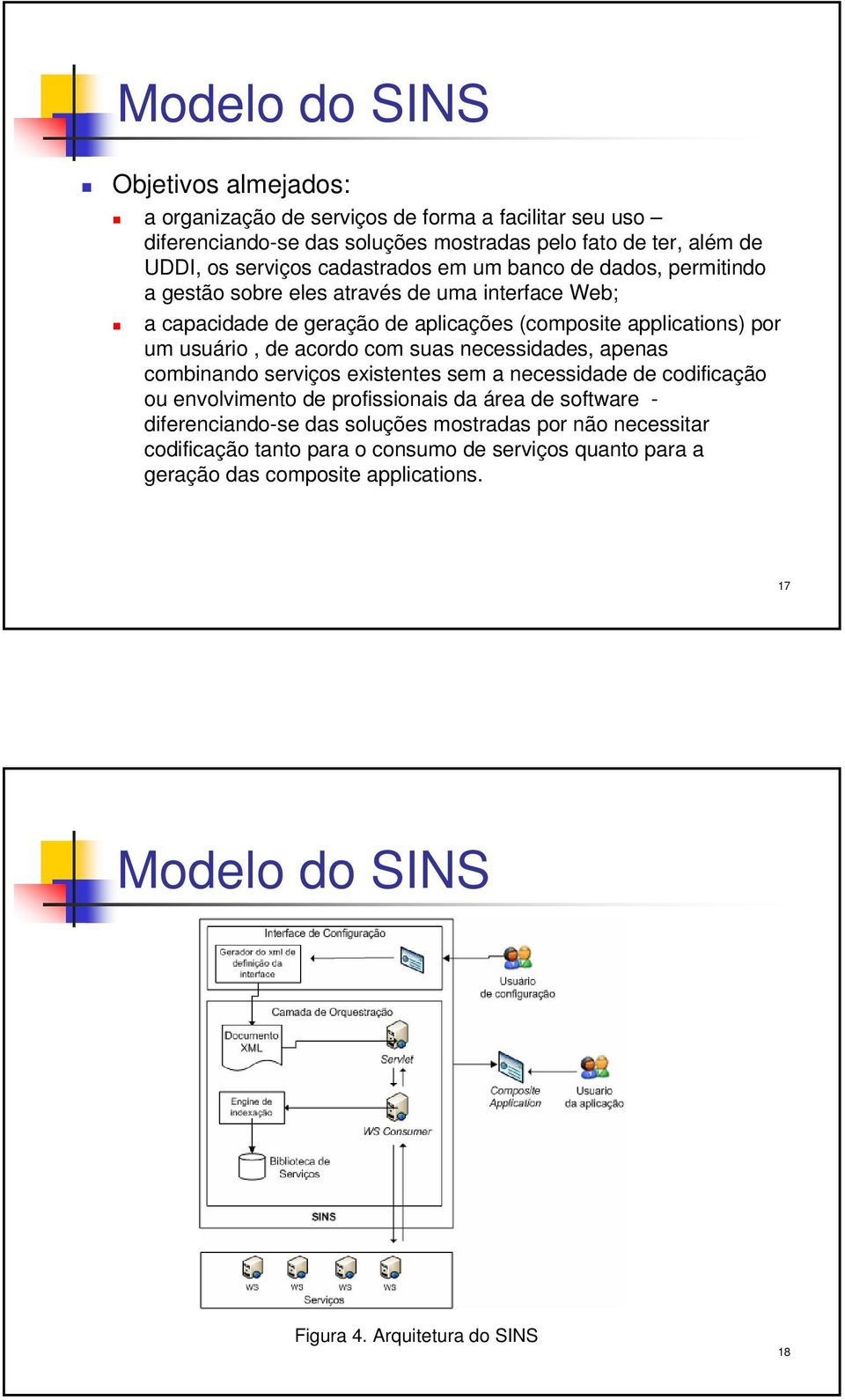 acordo com suas necessidades, apenas combinando serviços existentes sem a necessidade de codificação ou envolvimento de profissionais da área de software - diferenciando-se das