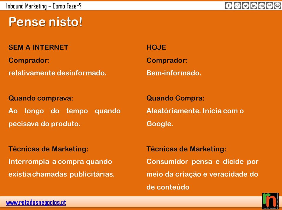 Inicia com o Google.