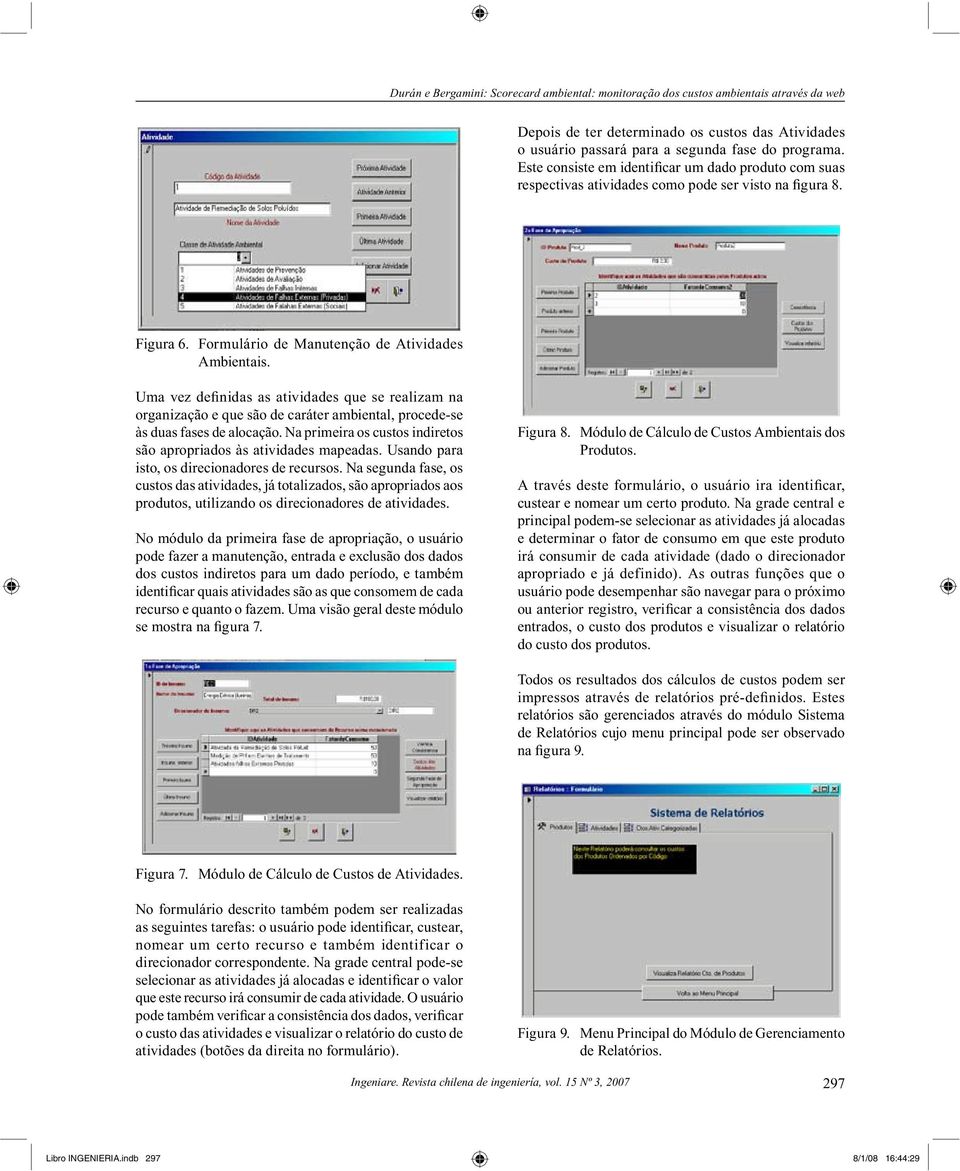 Formulário de Manutenção de Atividades Ambientais.