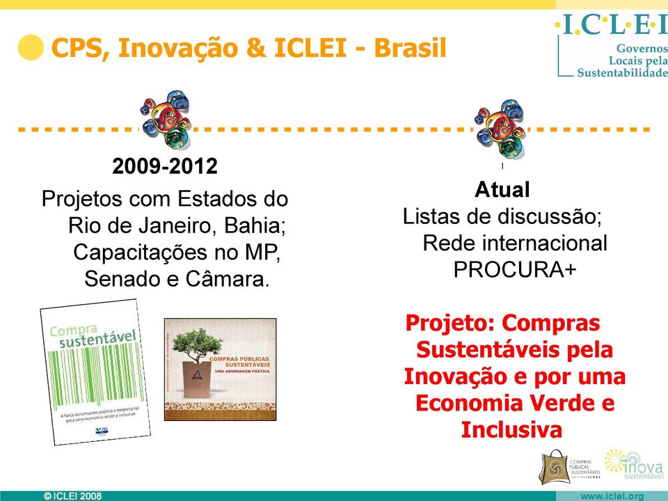 Atual Listas de discussão; Rede internacional PROCURA+ Projeto: