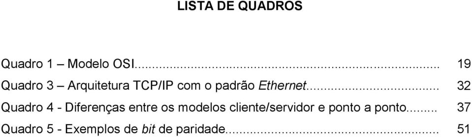 .. Quadro 4 - Diferenças entre os modelos