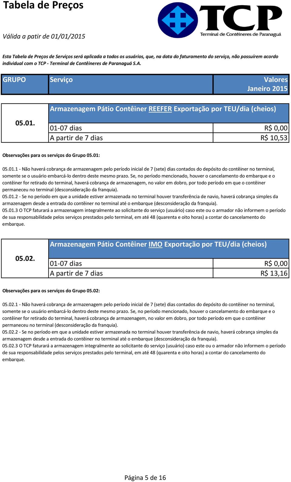 Se, no período mencionado, houver o cancelamento do embarque e o contêiner for retirado do terminal, haverá cobrança de armazenagem, no valor em dobro, por todo período em que o contêiner permaneceu