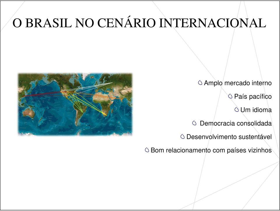 Democracia consolidada Desenvolvimento