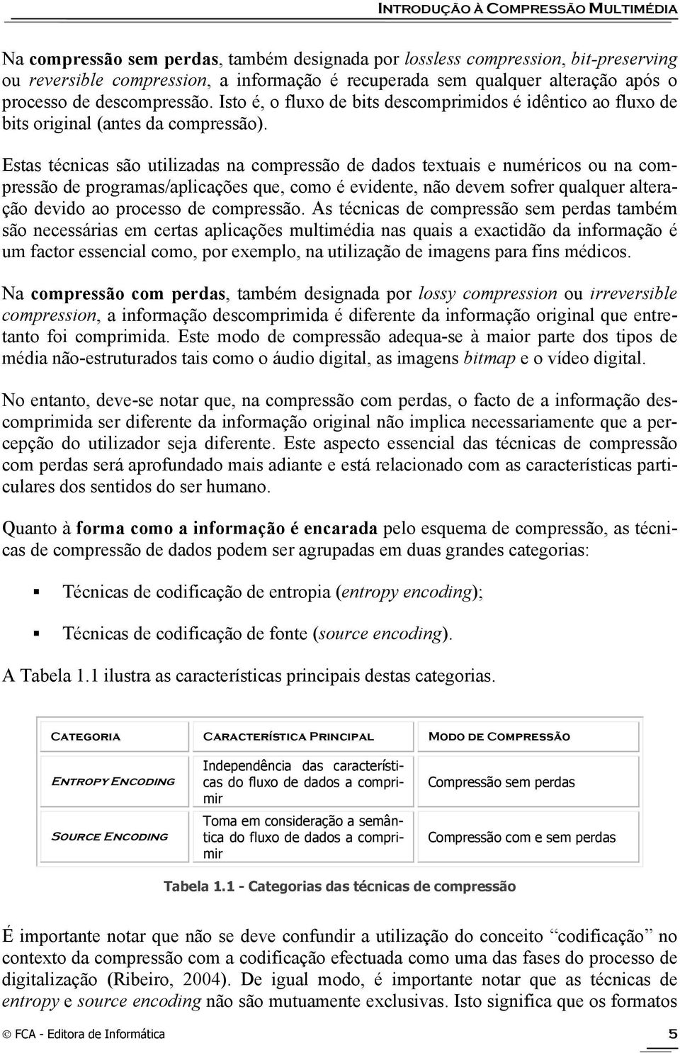 Estas técnicas são utilizadas na compressão de dados textuais e numéricos ou na compressão de programas/aplicações que, como é evidente, não devem sofrer qualquer alteração devido ao processo de