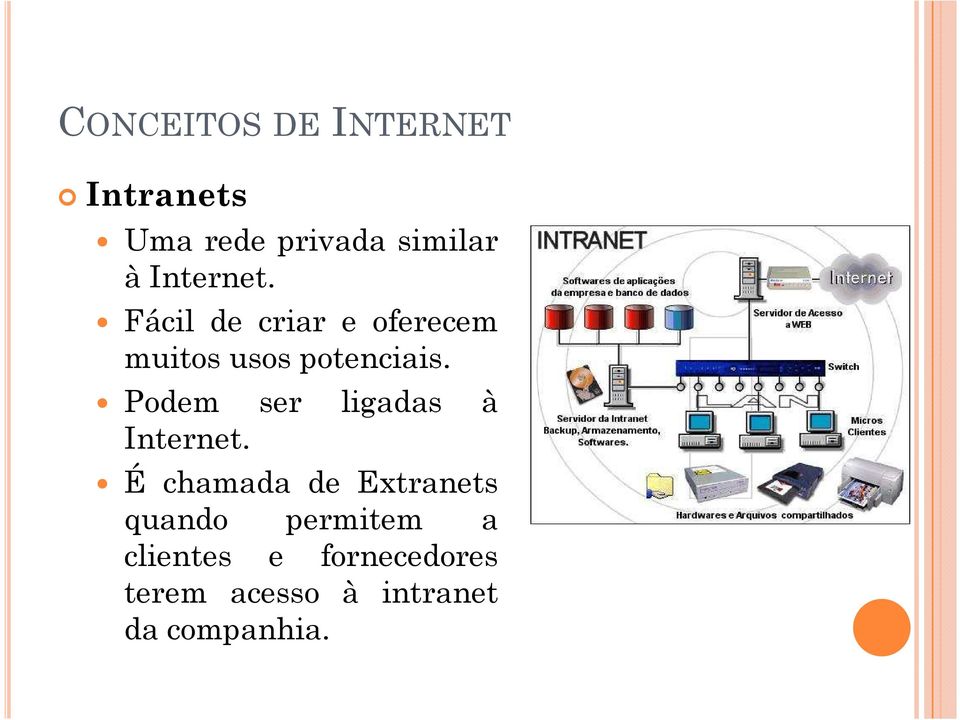 Podem ser ligadas à Internet.