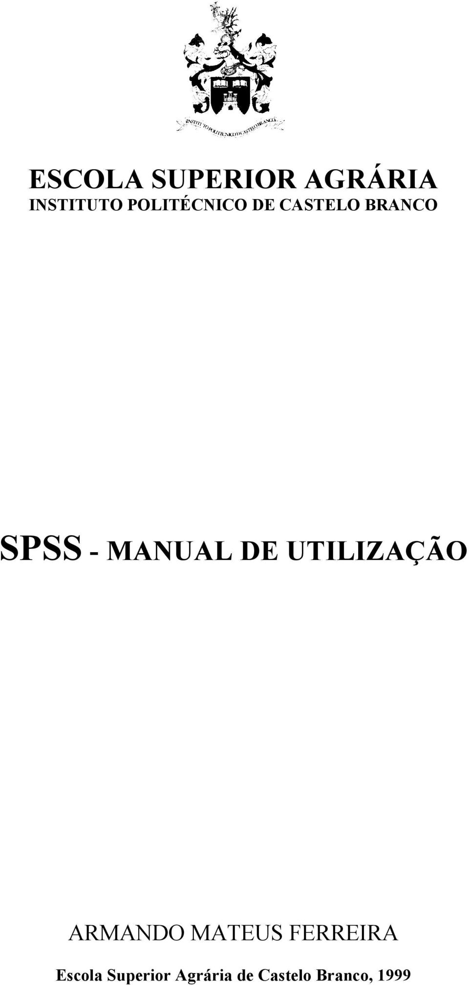 MANUAL DE UTILIZAÇÃO ARMANDO MATEUS