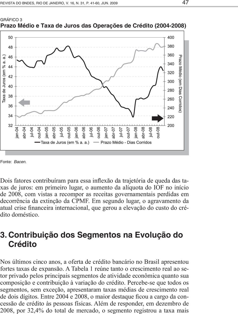 governamentais perdidas em decorrência da extinção da CPMF. Em segundo lugar, o agravamento da atual crise financeira internacional, que gerou a elevação do custo do crédito doméstico. 3.