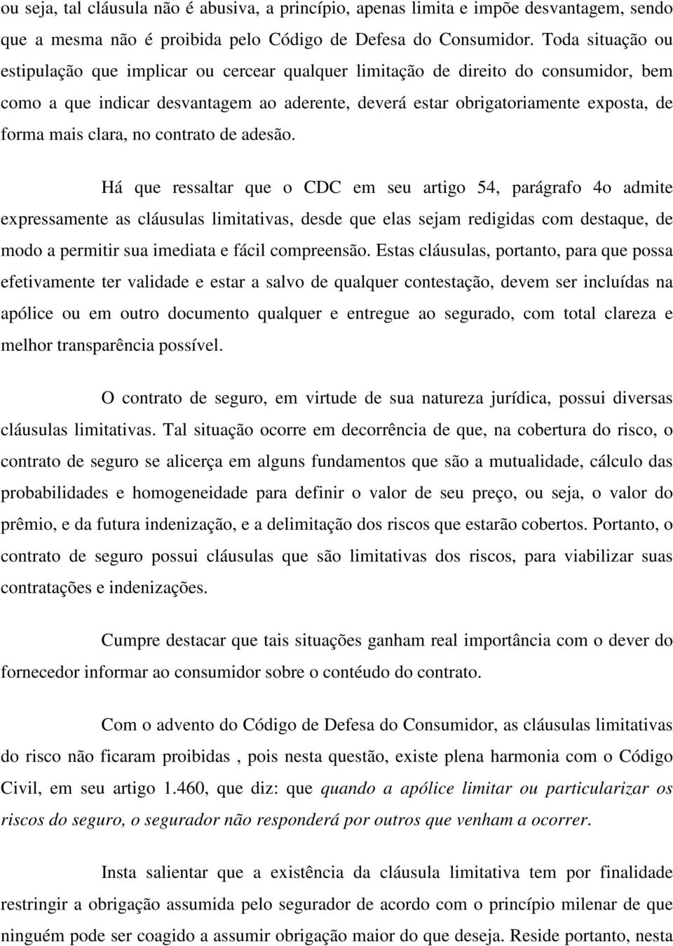 clara, no contrato de adesão.