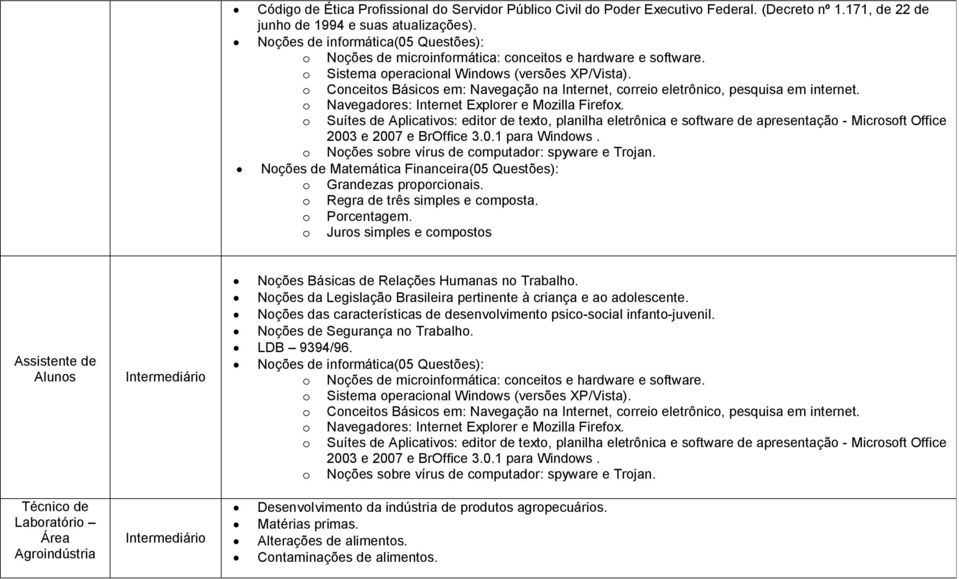 o Conceitos Básicos em: Navegação na Internet, correio eletrônico, pesquisa em internet. o Navegadores: Internet Explorer e Mozilla Firefox.