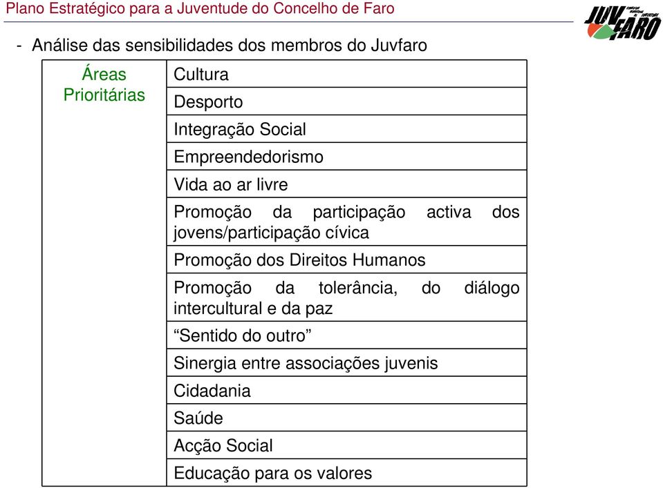 cívica Promoção dos Direitos Humanos Promoção da tolerância, do diálogo intercultural e da paz