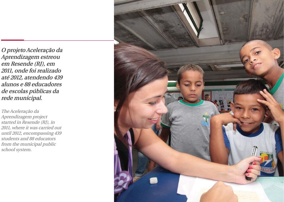 The Aceleração da Aprendizagem project started in Resende (RJ), in 2011, where it was carried