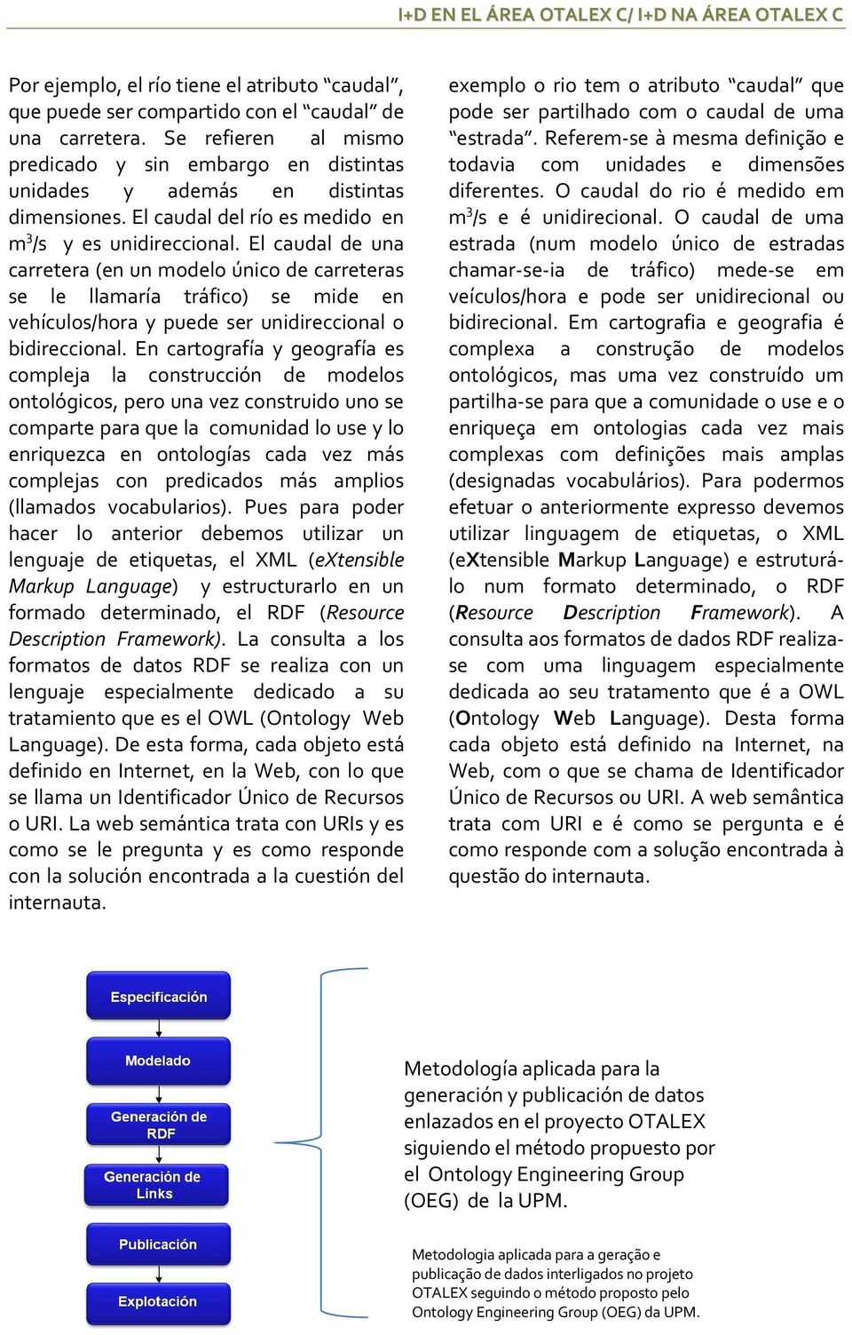 El caudal de una carretera (en un modelo único de carreteras se le llamaría tráfico) se mide en vehículos/hora y puede ser unidireccional o bidireccional.