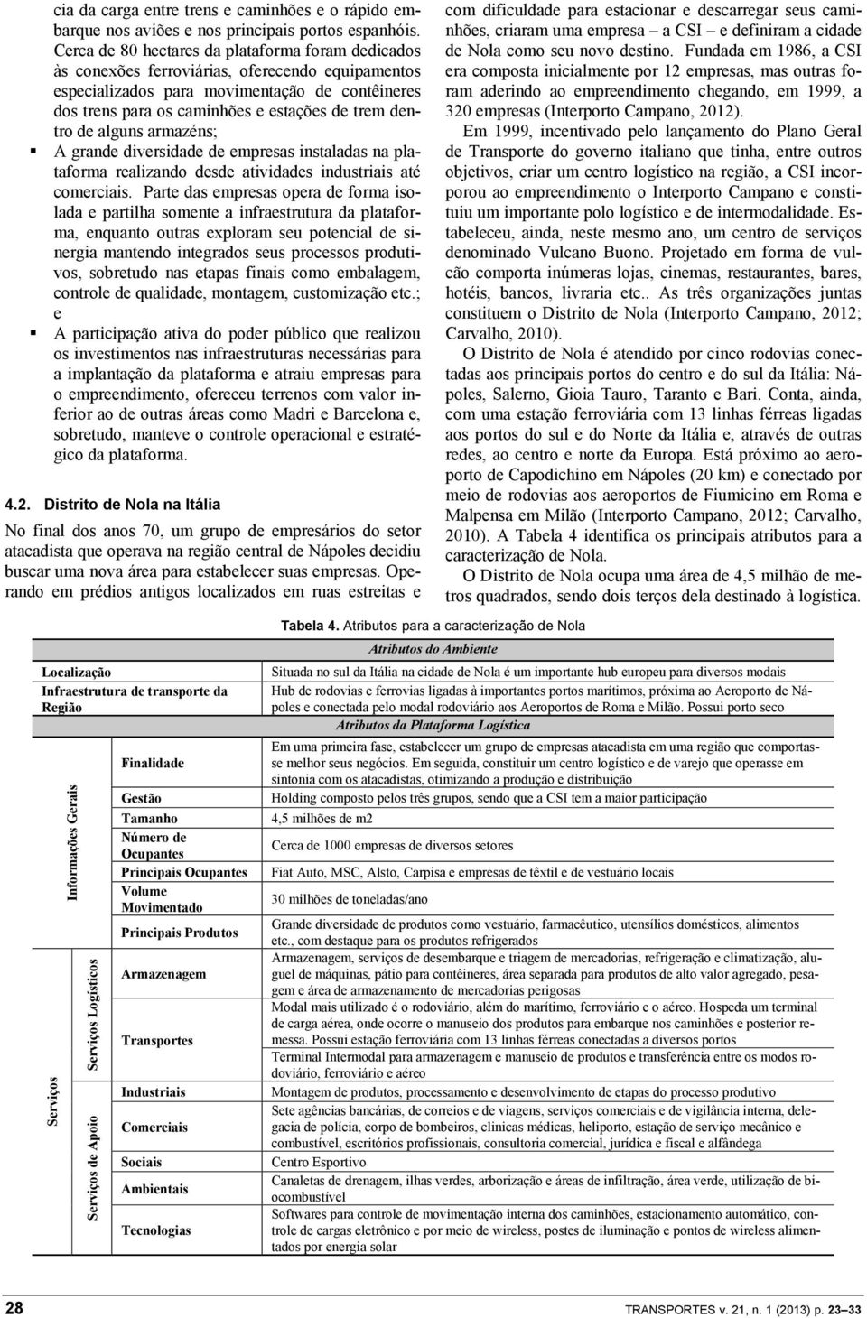 dentro de alguns armazéns; A grande diversidade de empresas instaladas na plataforma realizando desde atividades industriais até comerciais.