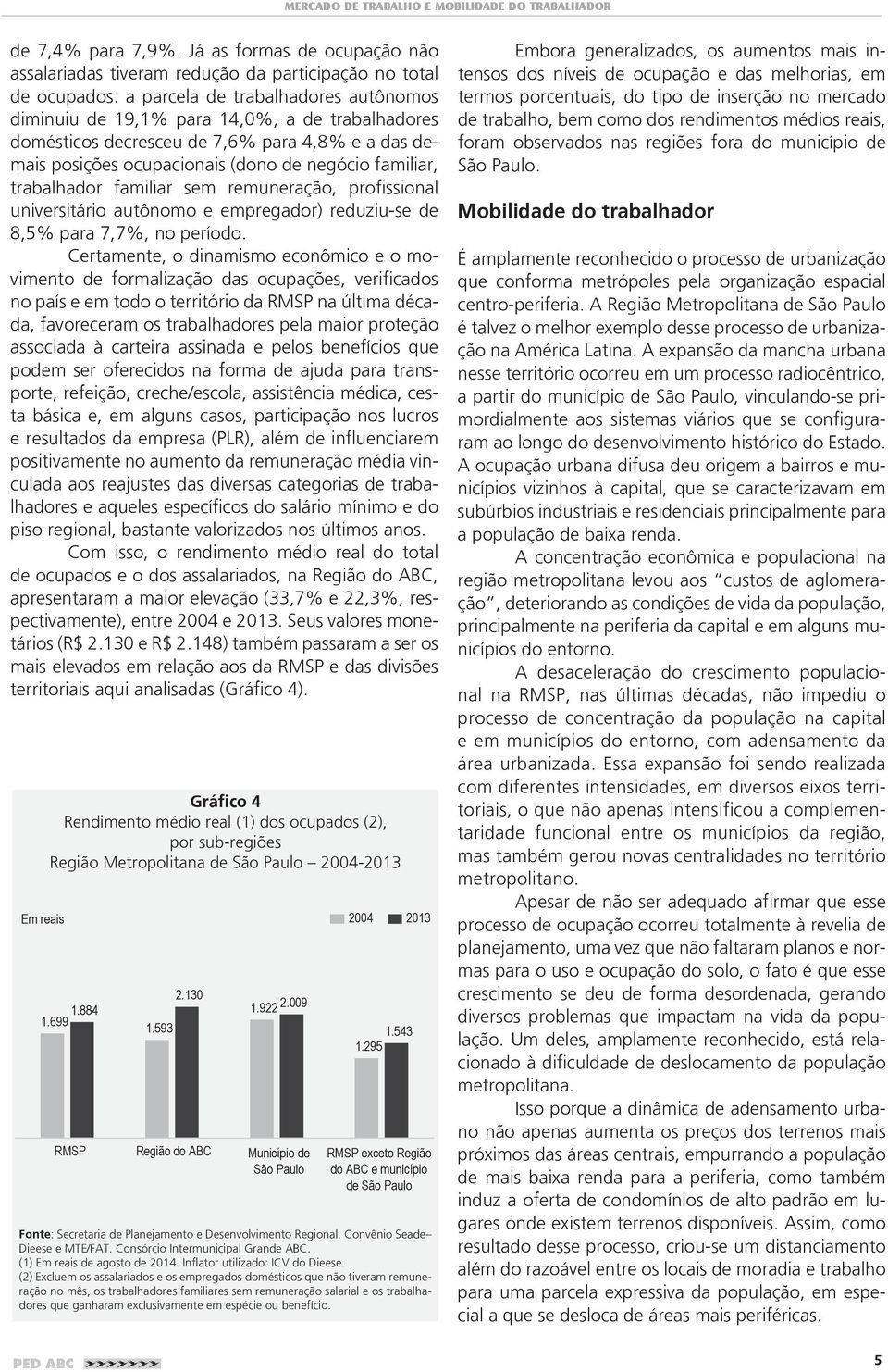 decresceu de 7,6% para 4,8% e a das demais posições ocupacionais (dono de negócio familiar, trabalhador familiar sem remuneração, profissional universitário autônomo e empregador) reduziu-se de 8,5%