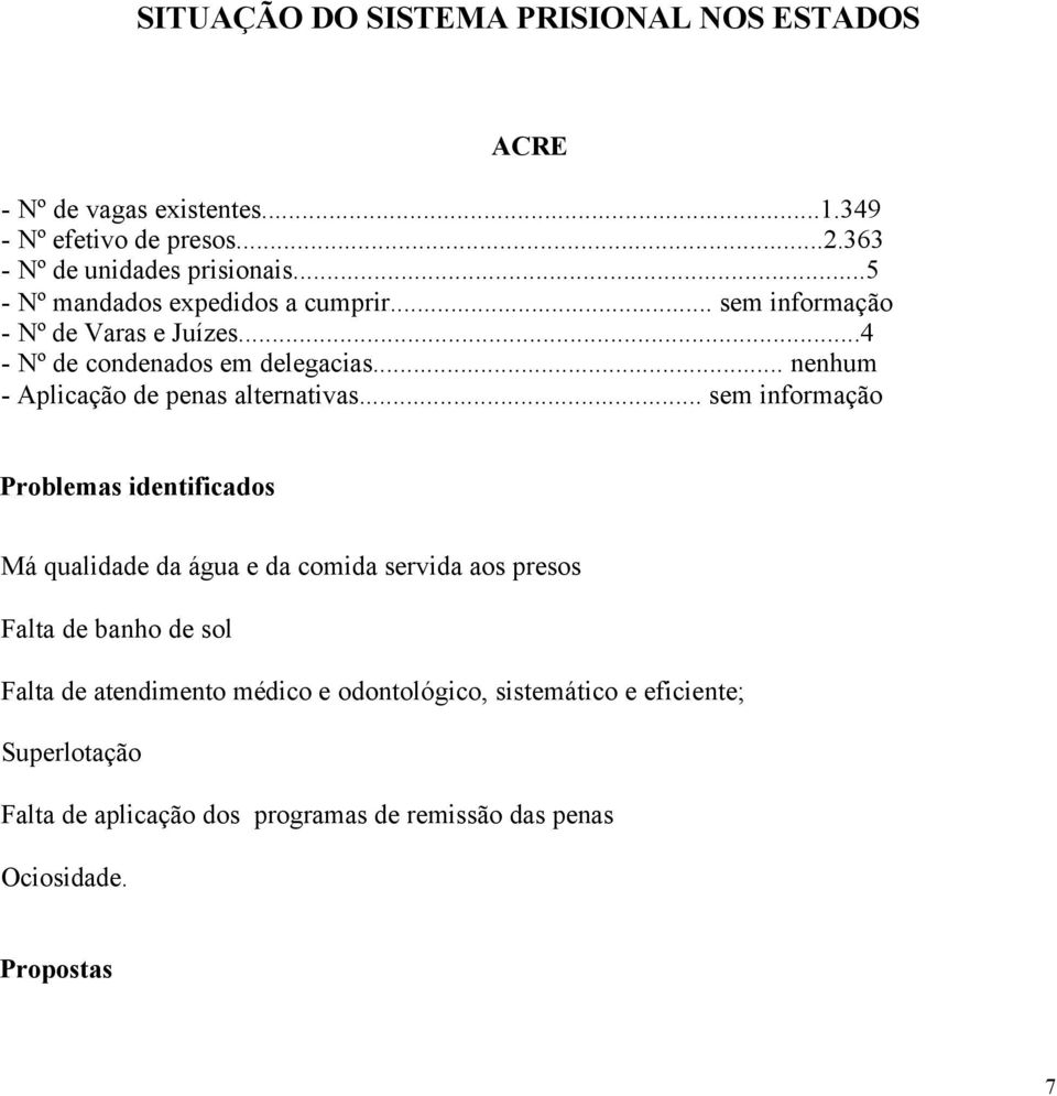 .. nenhum - Aplicação de penas alternativas.