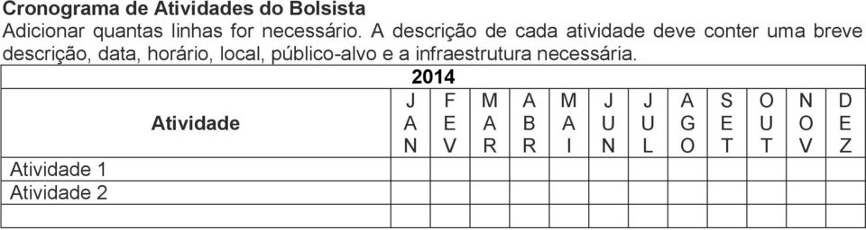 local, público-alvo e a infraestrutura necessária.