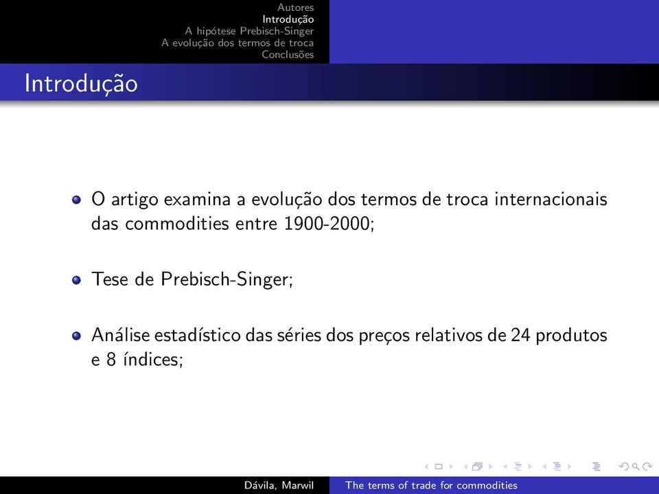 1900-2000; Tese de Prebisch-Singer; Análise