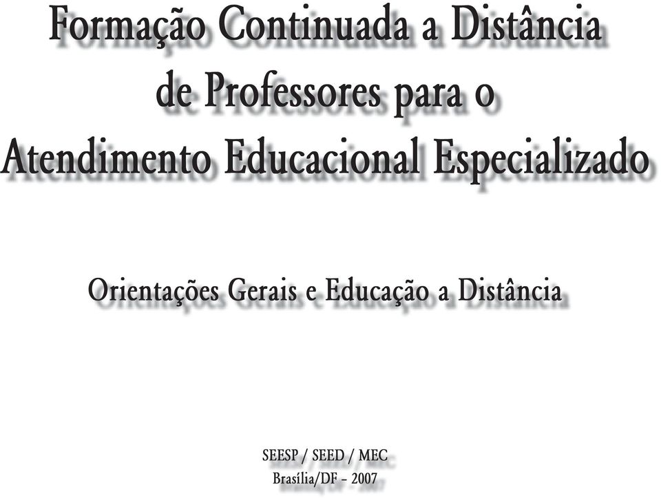 Especializado Orientações Gerais e