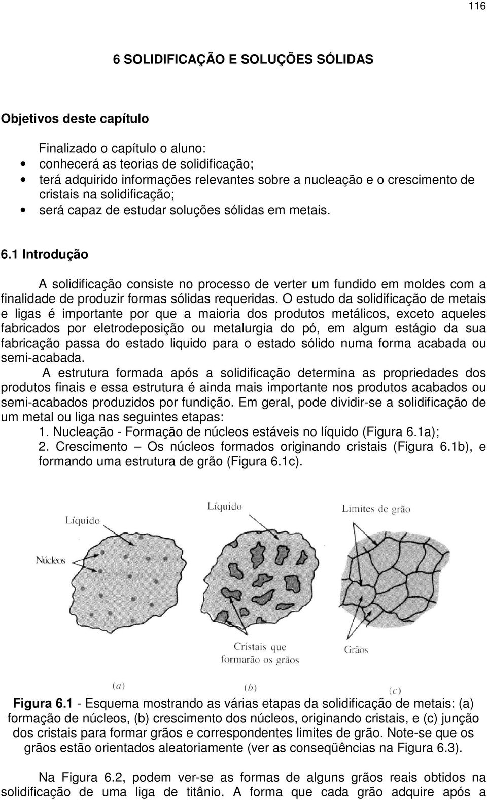 1 Introdução A solidificação consiste no processo de verter um fundido em moldes com a finalidade de produzir formas sólidas requeridas.