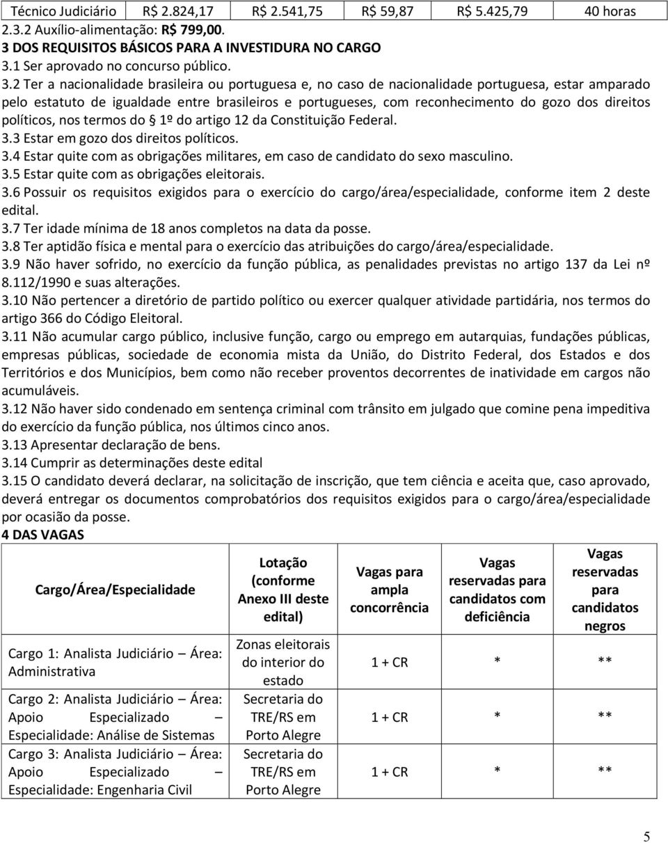 2 Ter a nacionalidade brasileira ou portuguesa e, no caso de nacionalidade portuguesa, estar amparado pelo estatuto de igualdade entre brasileiros e portugueses, com reconhecimento do gozo dos