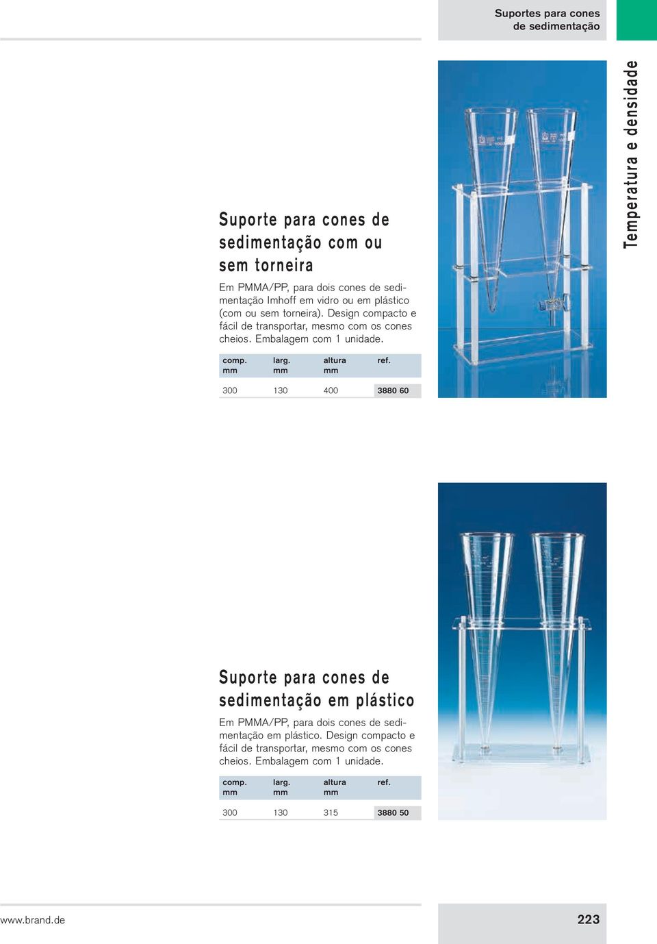 Design compacto e fácil de transportar, mesmo com os cones cheios. comp. larg.