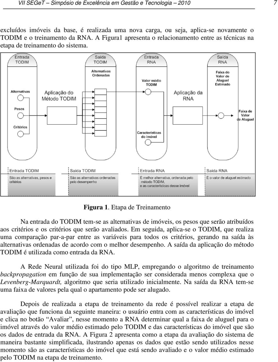 Etapa de Treinamento Na entrada do TODIM tem-se as alternativas de imóveis, os pesos que serão atribuídos aos critérios e os critérios que serão avaliados.