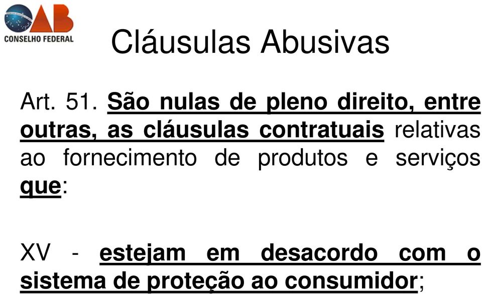 cláusulas contratuais relativas ao fornecimento de