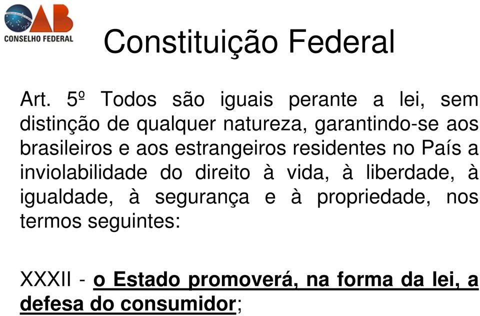 aos brasileiros e aos estrangeiros residentes no País a inviolabilidade do direito à