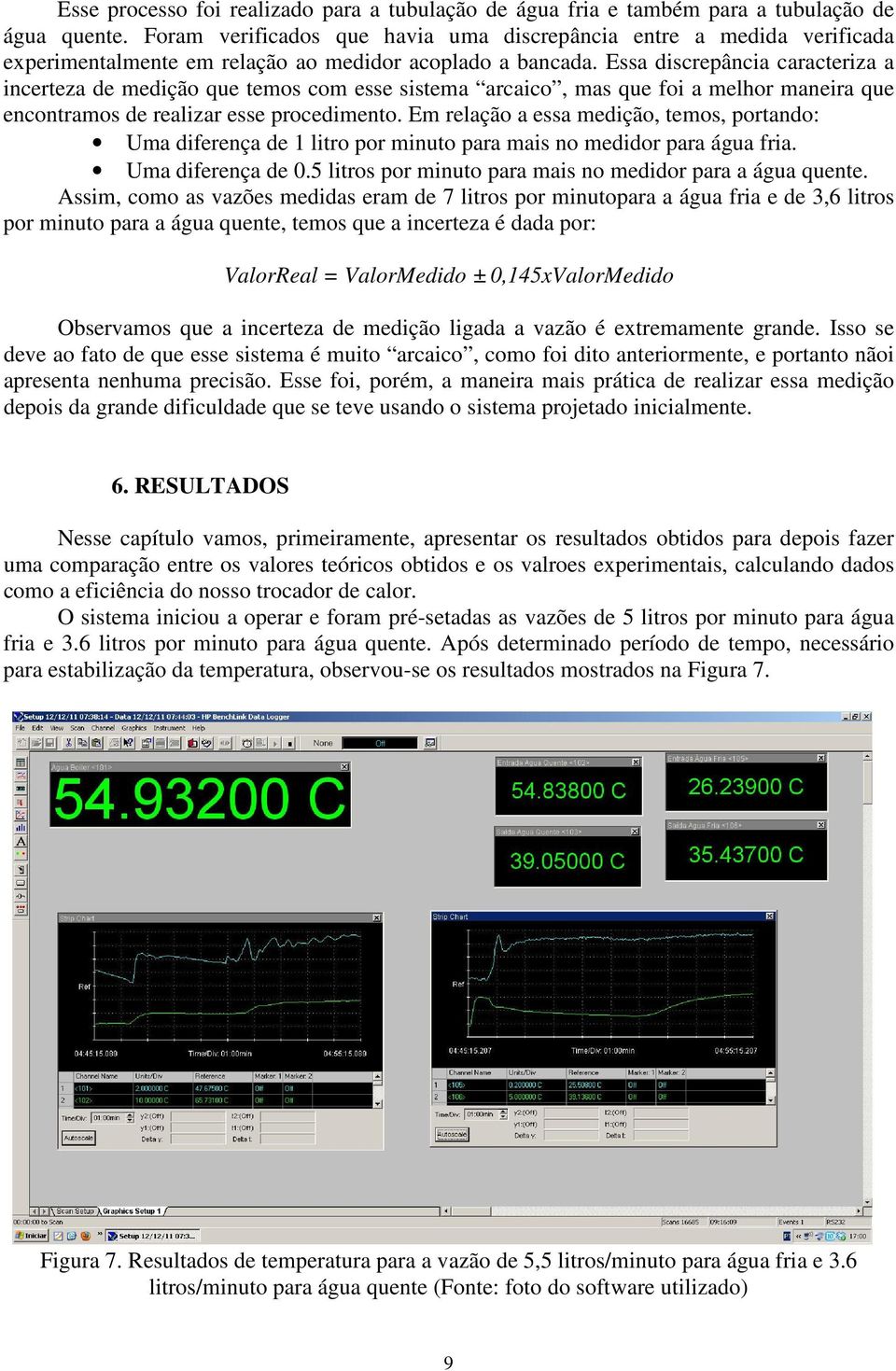 Essa discrepância caracteriza a incerteza de medição que temos com esse sistema arcaico, mas que foi a melhor maneira que encontramos de realizar esse procedimento.