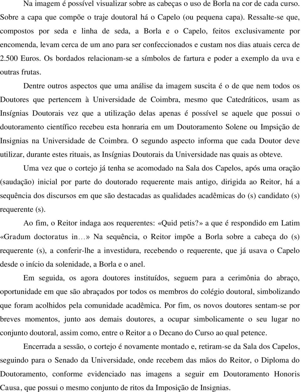 500 Euros. Os bordados relacionam-se a símbolos de fartura e poder a exemplo da uva e outras frutas.