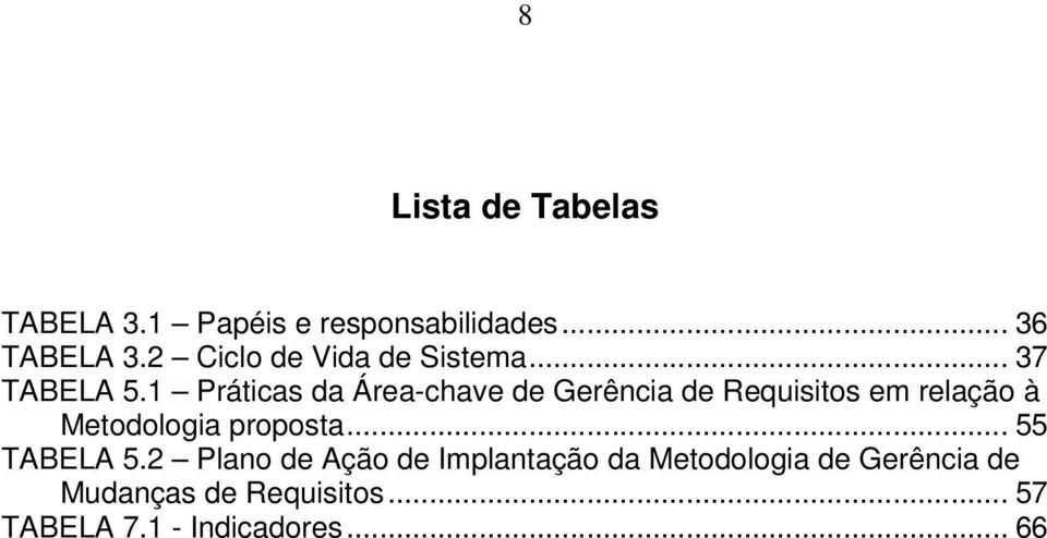 1 Práticas da Área-chave de Gerência de Requisitos em relação à Metodologia