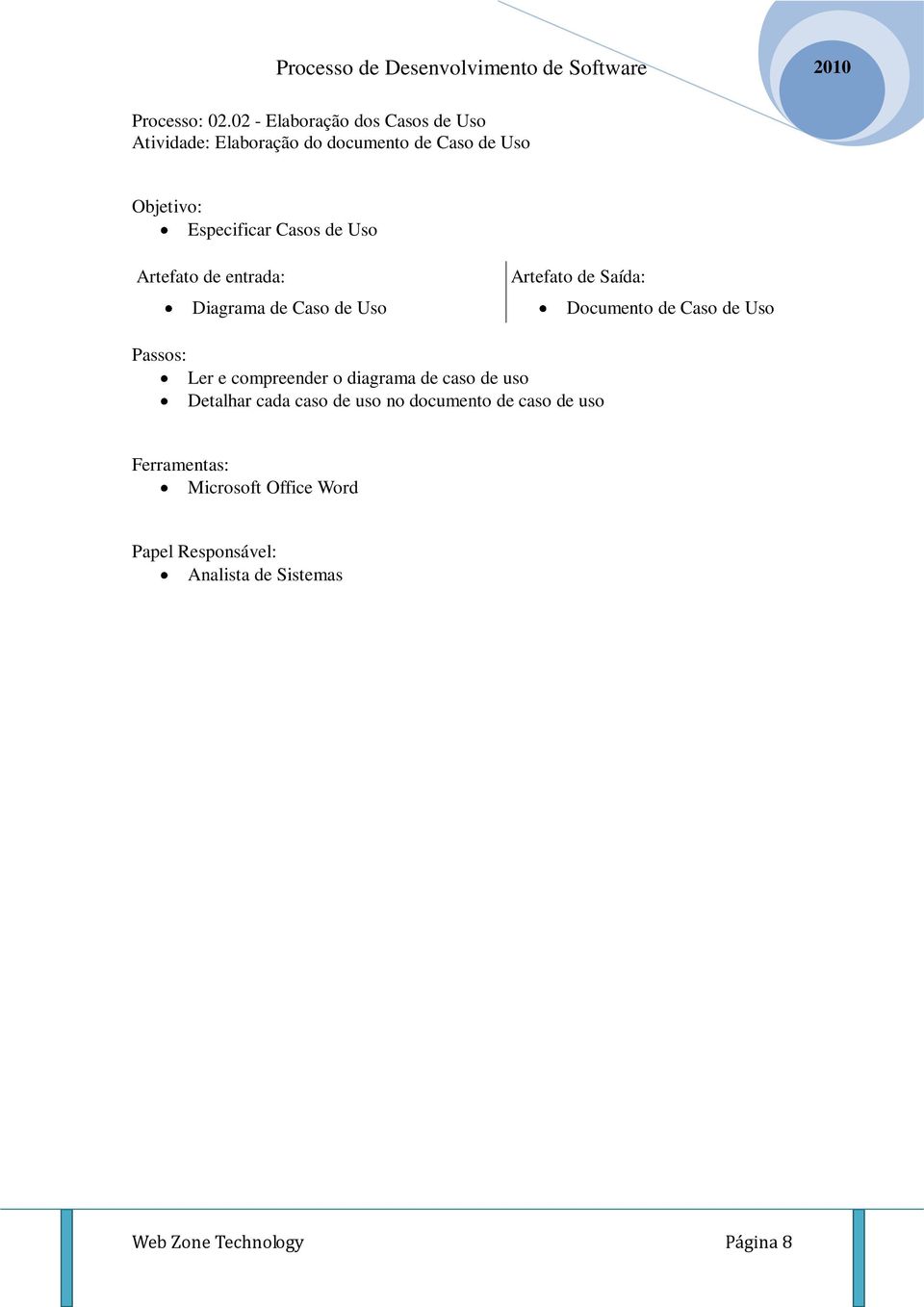 Especificar Casos de Uso Diagrama de Caso de Uso Documento de Caso de Uso Ler e