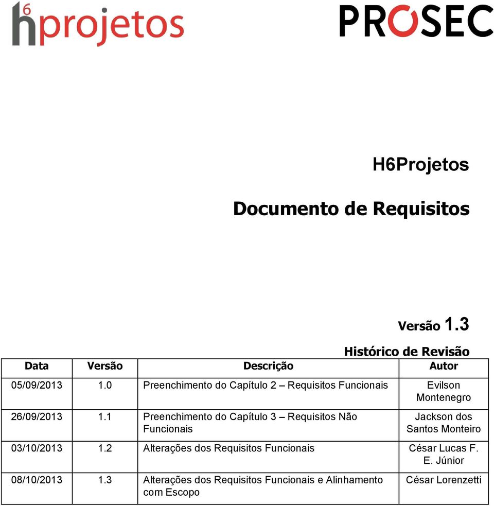 1 Preenchimento do Capítulo 3 Requisitos Não Funcionais Jackson dos Santos Monteiro 03/10/2013 1.