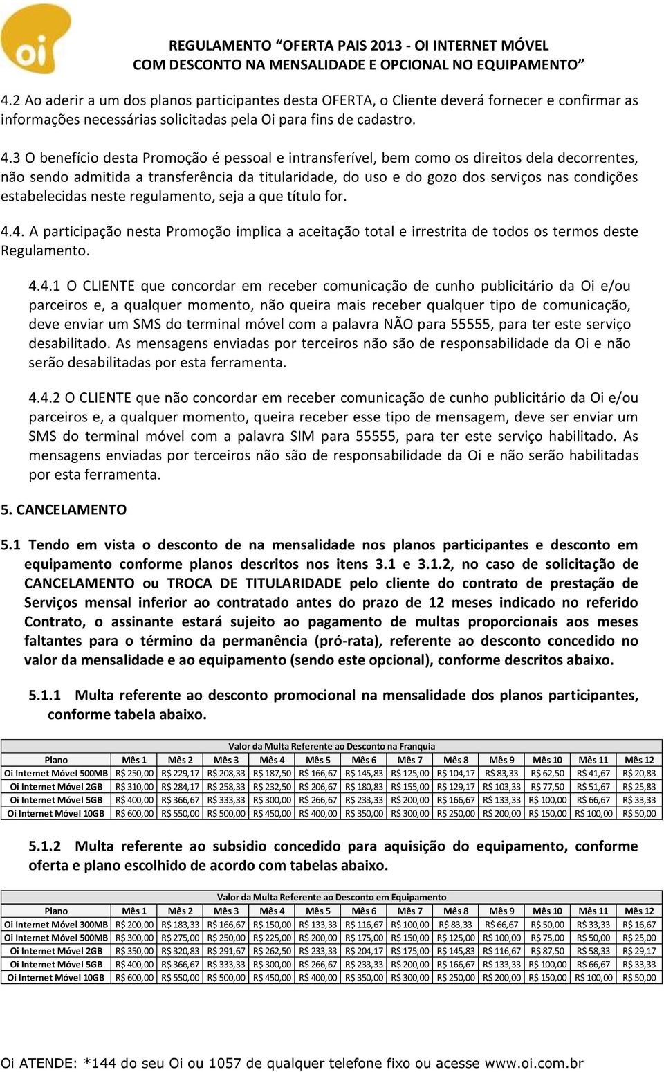 estabelecidas neste regulamento, seja a que título for. 4.