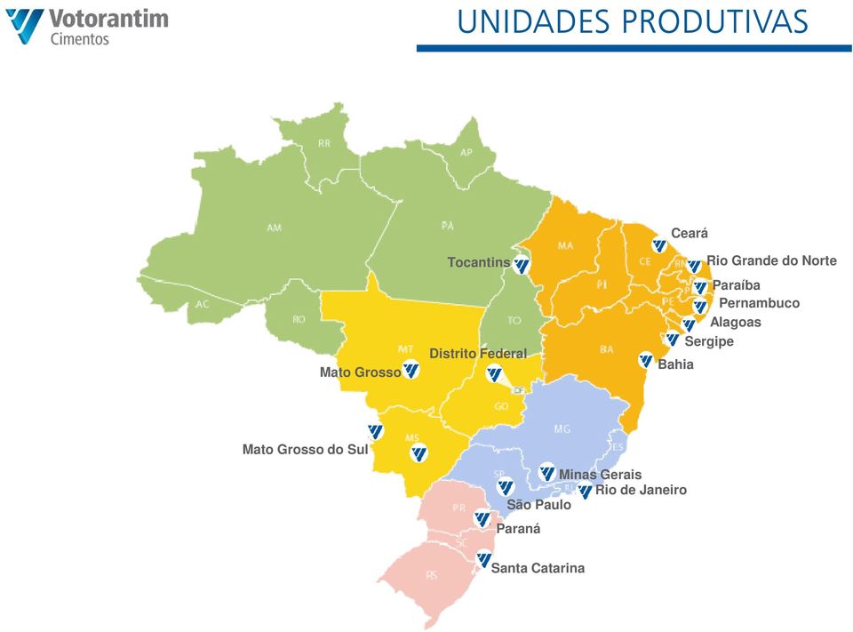 Pernambuco Alagoas Sergipe Mato Grosso do Sul