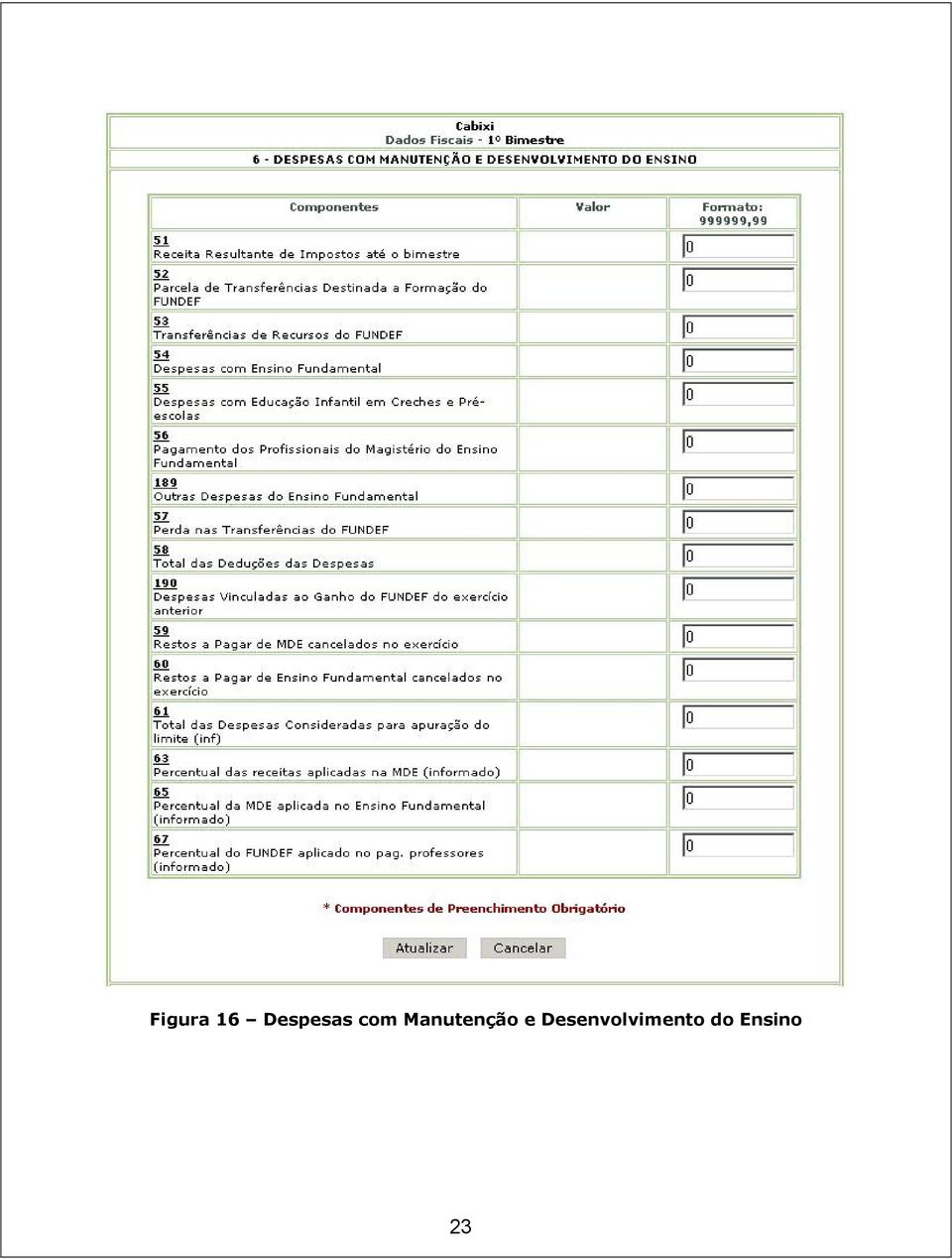 Manutenção e