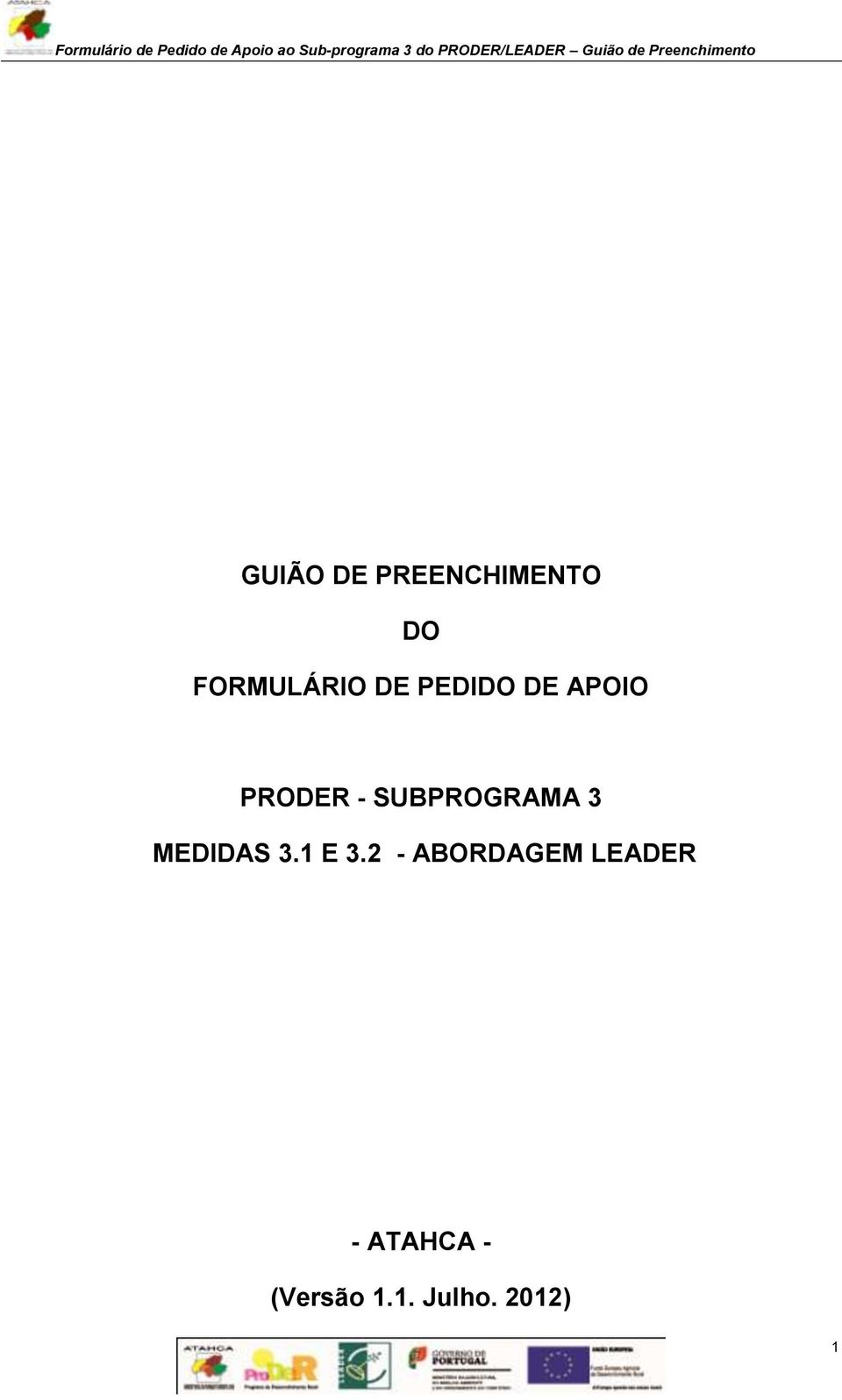 SUBPROGRAMA 3 MEDIDAS 3.1 E 3.