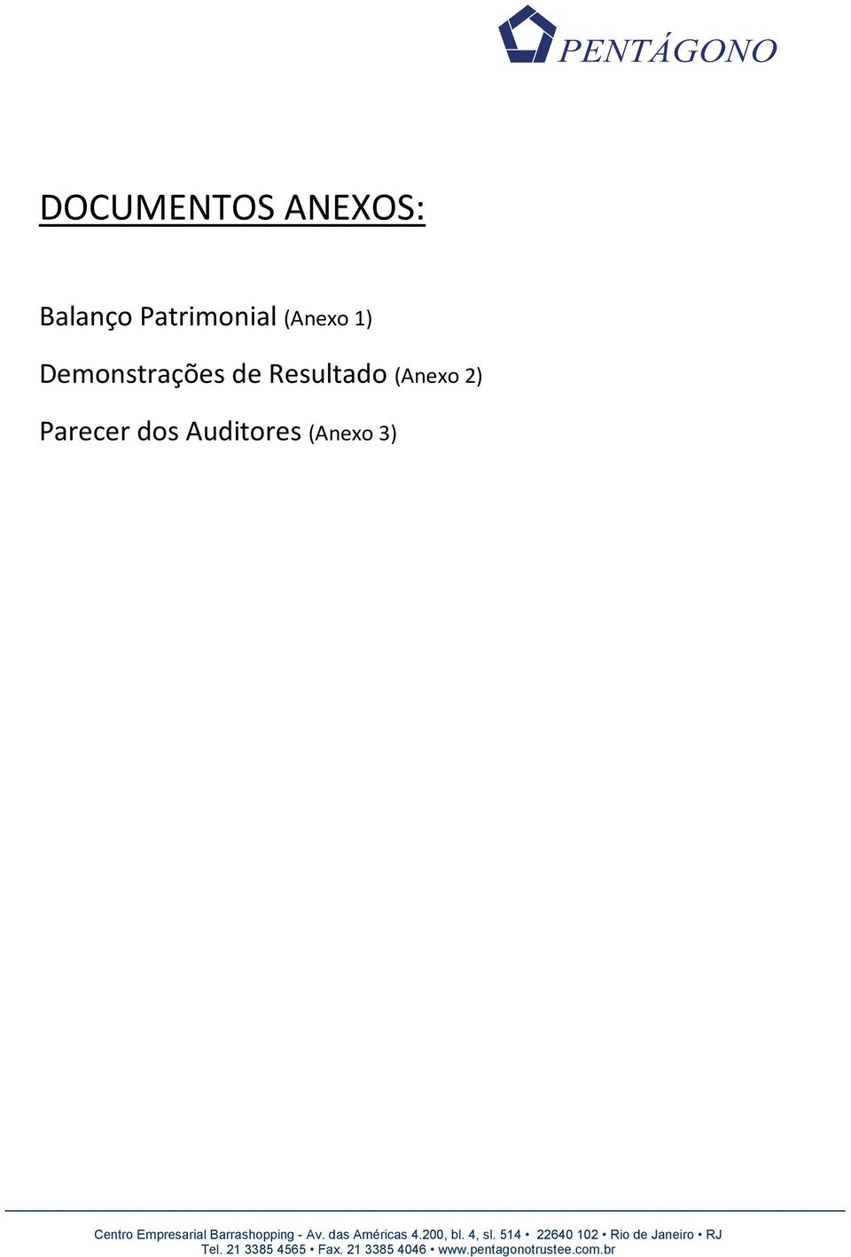 Demonstrações de Resultado