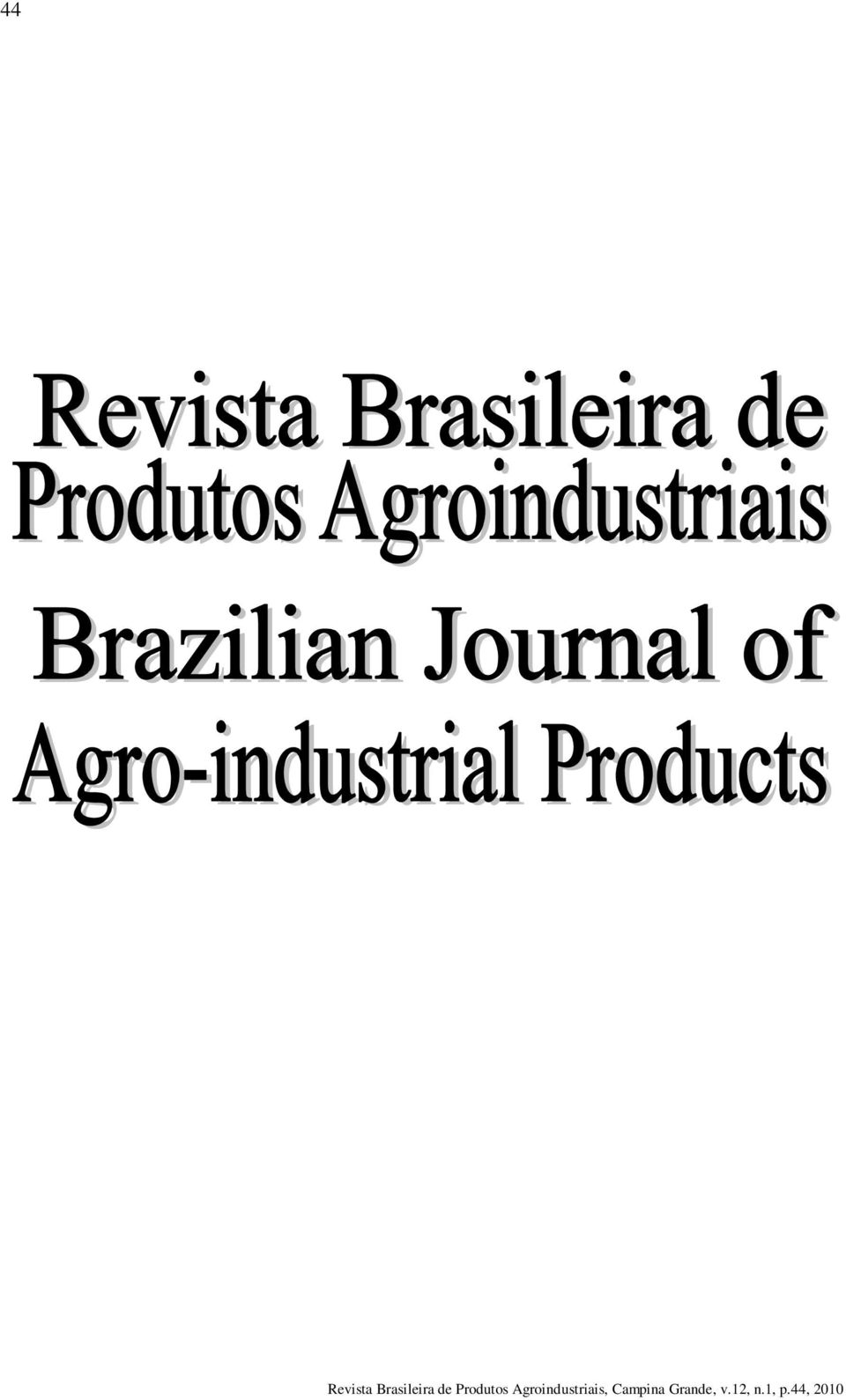 Agroindustriais,