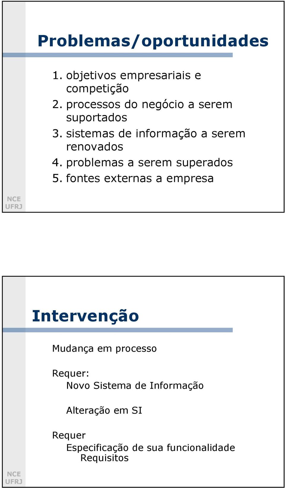 problemas a serem superados 5.